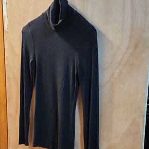 Three Dots Black Knit Top